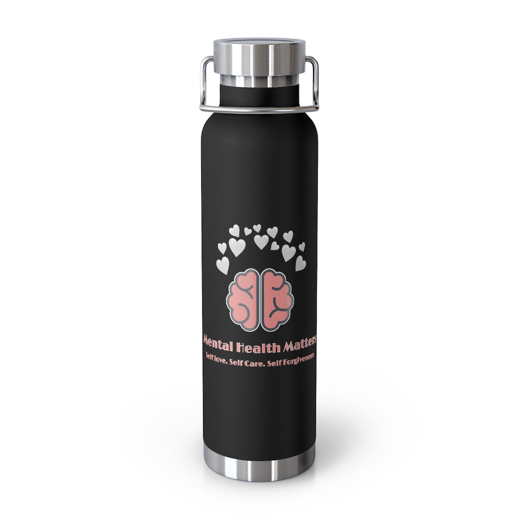Mental Health Matters Copper Vacuum Insulated Bottle, 22oz