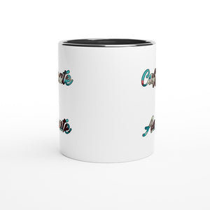 Caffeinate and Advocate Mug with Color Inside
