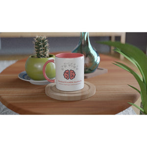 Mental Health Matters White 11oz Ceramic Mug with Color Inside