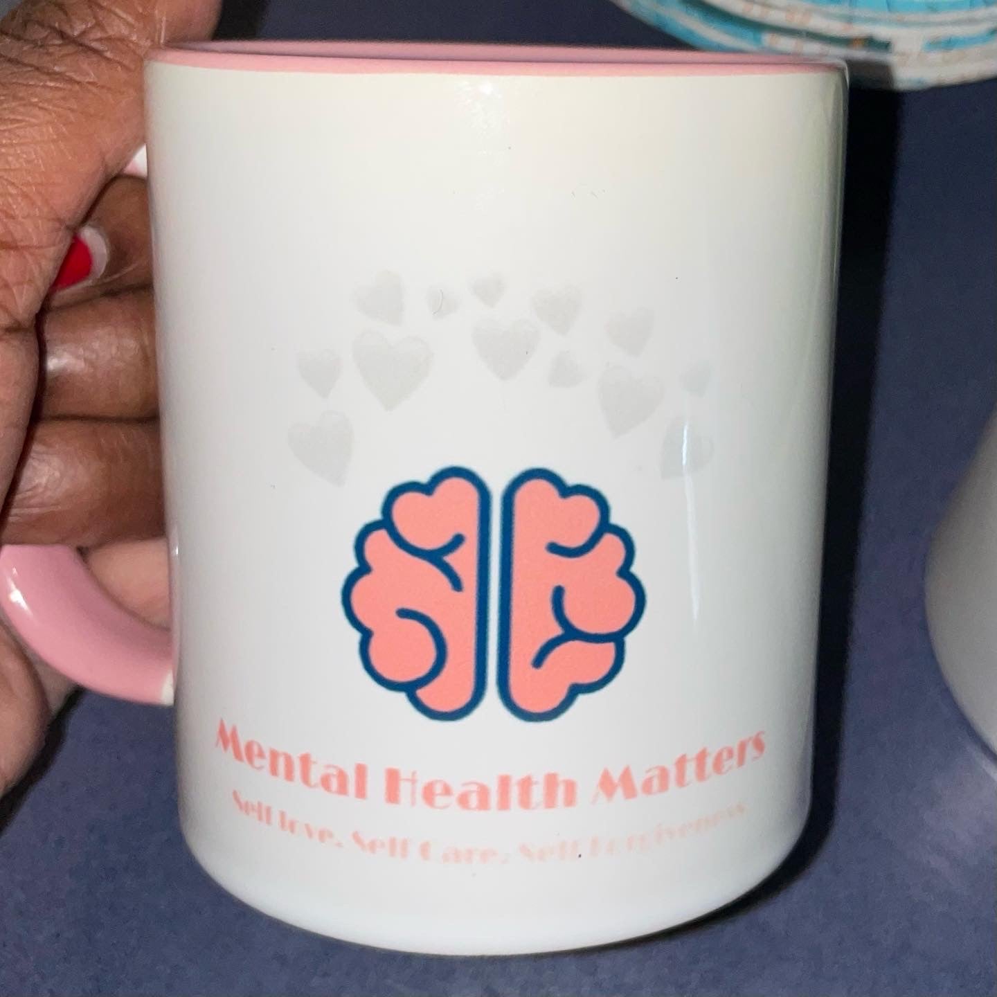 Mental Health Matters White 11oz Ceramic Mug with Color Inside
