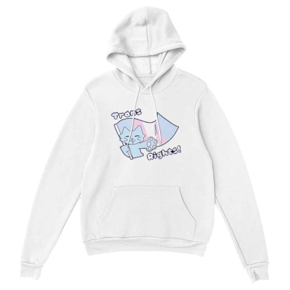 Apple the Trans Rights Kitty Classic Unisex Pullover Hoodie