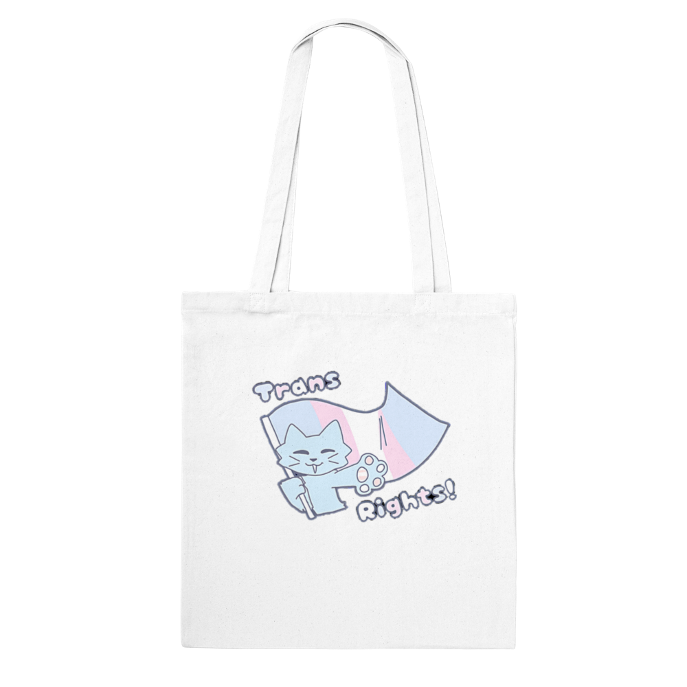 Apple the Trans Rights Kitty Classic Tote Bag